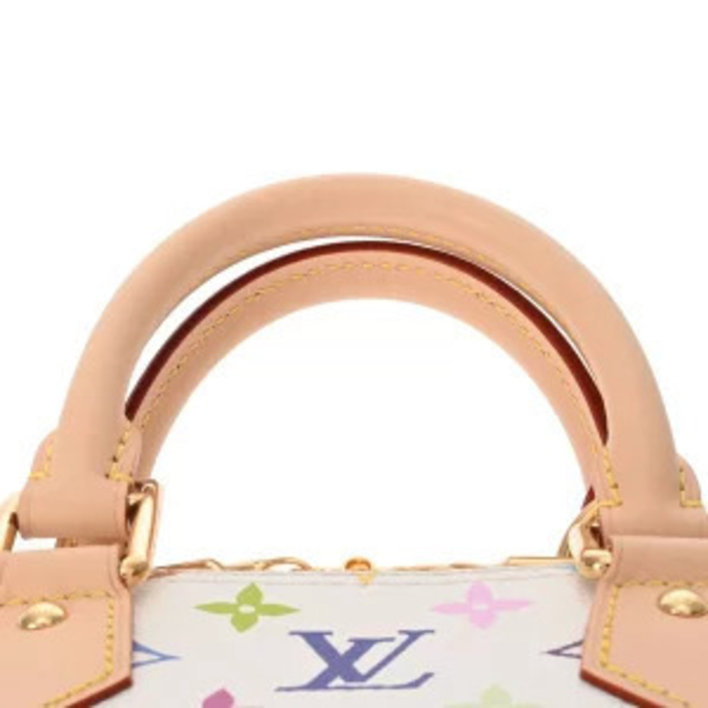 Louis Vuitton Multicolor Monogram Alma TM LV Handbag Canvas White - Picture 4 of 7